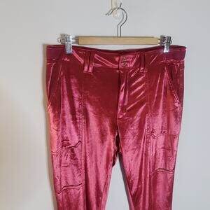 White House Black market Mid Rise Utility straight leg ankle pants hot pink
